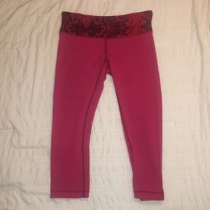 Reversible cropped Lulu lemon leggings